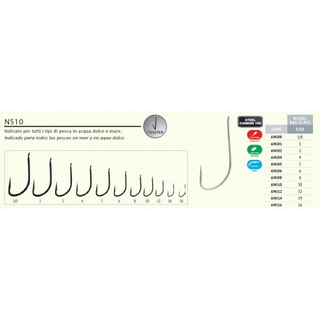 AMO COLMIC N510 SIZE 14 - 12 - 10 - 8 - 6 - 4 ( COD. AMJ14 - AMJ12 - AMJ10 - AMJ08 - AMJ06 - AMJ04 )