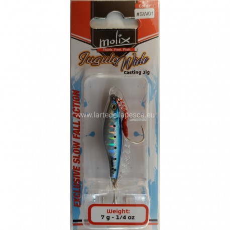 MOLIX JUGULO WIDE CASTING JIG 7G COL. SW01 BLUE SARDA