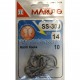 AMO MARUTO SS-300 MACHI HOOKS STAINLESS STEEL SIZE 14