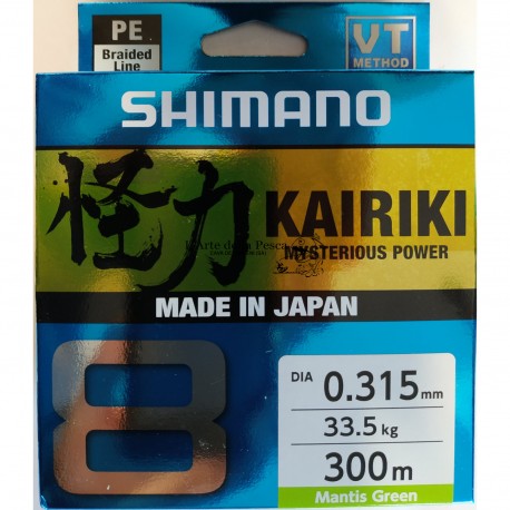 SHIMANO KAIRIKI 8 300M MANTIS GREEN 0.315MM