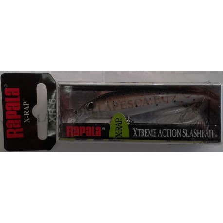 ESCA ARTIFICIALE RAPALA X-RAP 6CM 4GR COL. S SILVER - SB SILVER BLUE - TR BROWN TROUT ( COD. RAPXR06 )