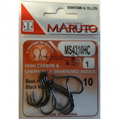 AMO MARUTO BEAK HOOK MS4310 BLACK NICKEL SIZE 1