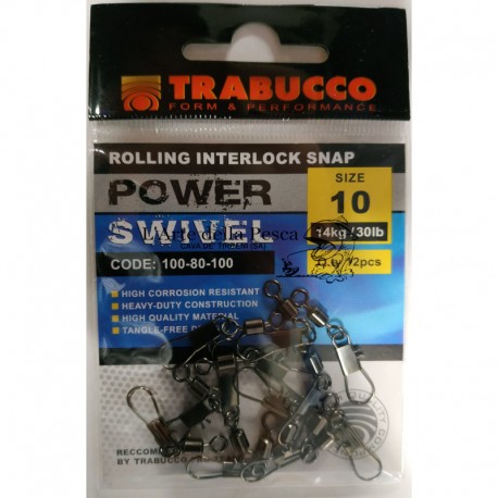 Girella Con Moschettone Trabucco Rolling Interlock Snap Size 10