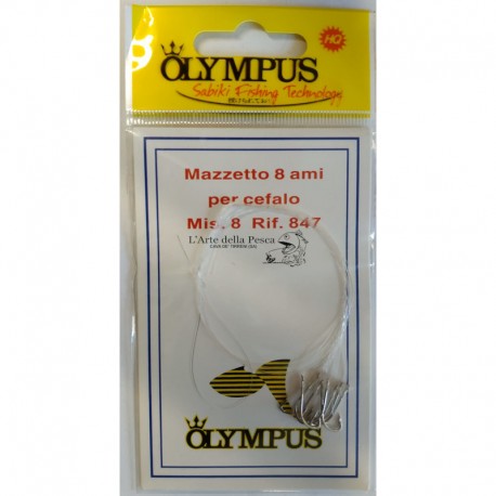 Mazzetto 8 Ami Per Cefalo Olympus Mis. 8