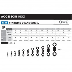 GIRELLA IN ACCIAIO VMC 3126 STAINLESS CRANE SWIVEL