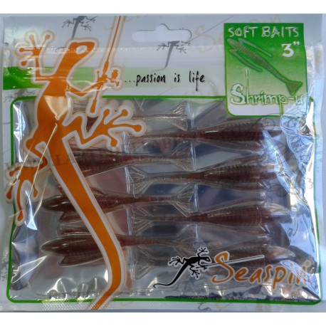 ESCA ARTIFICIALE SOFTBAIT SEASPIN SHRIMP-U 3' COL. SH3 - SH10